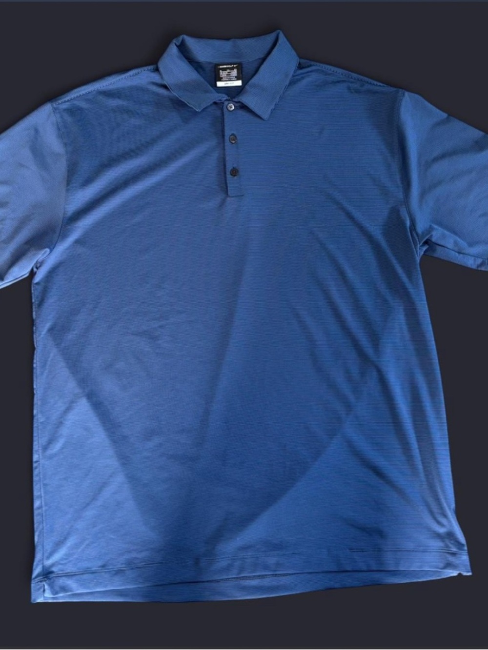 Nike Men's Royal Blue Polo Shirt - Short Sleeve Performance